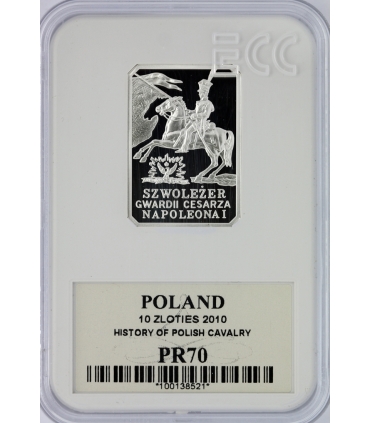 10 zł, Szwoleżer Gwardii Cesarza Napoleona I, GCN PR70