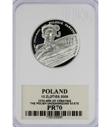 10 zł 70. rocznica utworzenia Polskiego Państwa Podziemnego GCN PR70