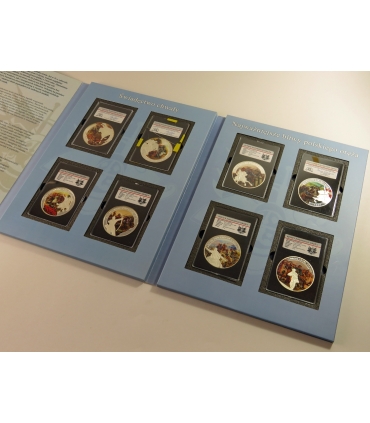 Zestaw „Bitwy Polskiego Oręża” – 2 tomy, 15 medalionów, Srebro Ag 333