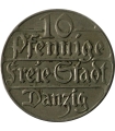 Wolne Miasto Gdańsk, 1923, 10 fenigów, stan 3
