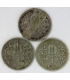 Lot: 3 x 1 korona Austria: 1895, 1901, 1914, srebro