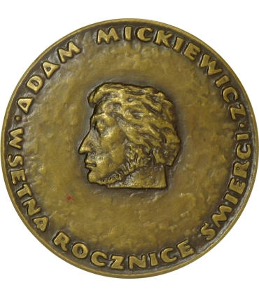 Medal PLL LOT – Władysław Sikorski, brąz, etui LOT, relief
