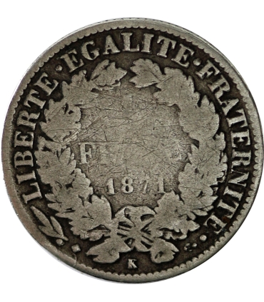 Lot 6 szt. 1 frank Francja Ag 1910-1920, srebro