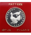 100 złotych, Ochrona środowiska - głuszce - próba, 1980, srebro