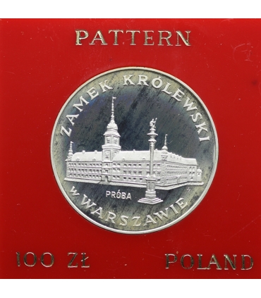 100 zł, Zamek Królewski w Warszawie 1975 próba