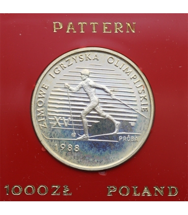 1000 zł, XV Zimowe Igrzyska Olimpijskie 1988 Calgary, próba
