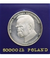 50000 złotych Piłsudski 70 rocznica niepodległości, wersja kolekcjonerska
