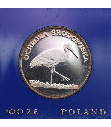 100 zł Bocian Ochrona środowiska 1982