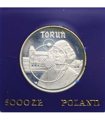 5000 zł, Toruń - Mikołaj Kopernik, 1989 r.