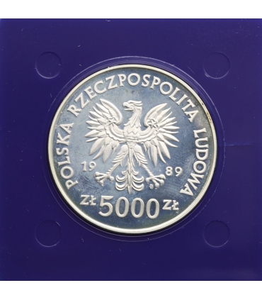 5000 zł, Toruń - Mikołaj Kopernik, 1989 r.