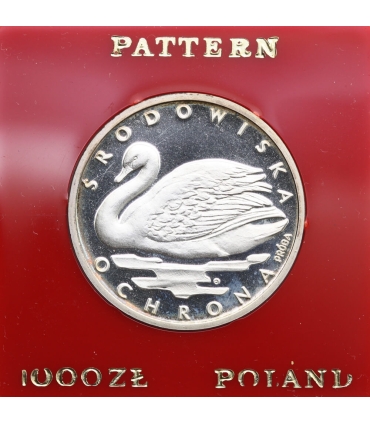 1000 złotych, 1984 Ochrona środowiska - łabędź, próba