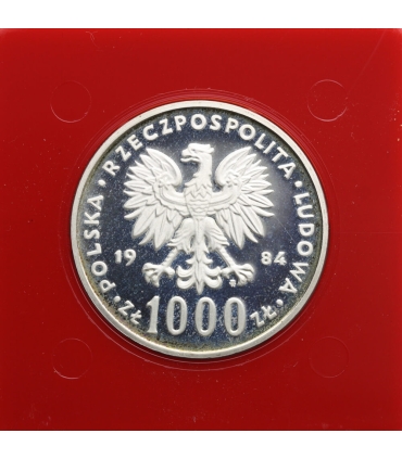 1000 złotych, 1984 Ochrona środowiska - łabędź, próba
