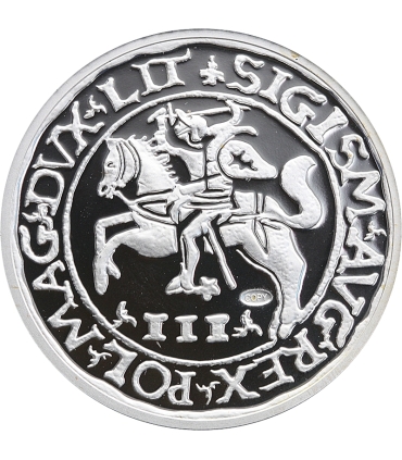 Replika Trojak szyderczy Zygmunta Augusta 1565, srebro Ag999, 15.5g