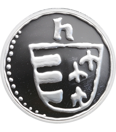 Replika denar Jadwiga Andegaweńska, srebro Ag999, 15,5g