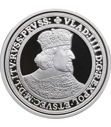 Replika talar Władysława IV Wazy 1639, srebro Ag999, 15,5g