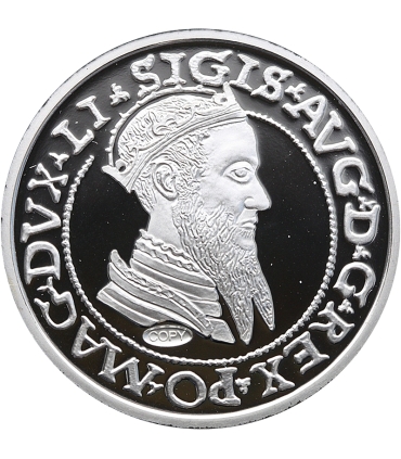 Replika czworak Zygmunta II Augusta 1565, Litwa, srebro Ag999, 15,5g
