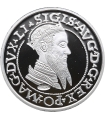 Replika czworak Zygmunta II Augusta 1565, Litwa, srebro Ag999, 15,5g