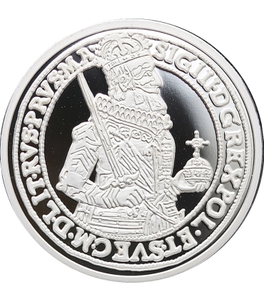 Replika talar Toruń 1632 Zygmunt III Waza, srebro Ag999, 15,5g