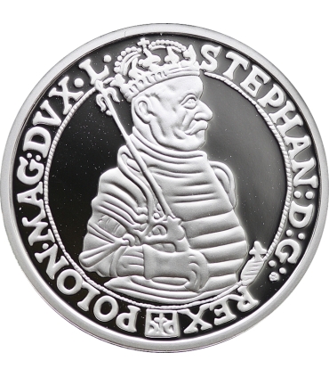 Replika talar koronny Stefana Batorego 1582, srebro Ag999, 15,5g
