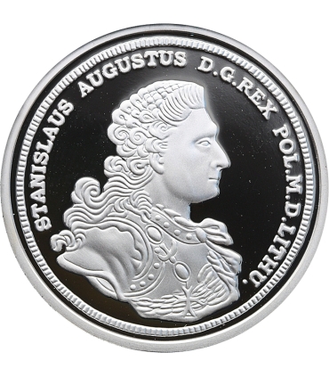 Replika talar Stanisława Augusta Poniatowskiego 1766, srebro Ag999, 15,5g