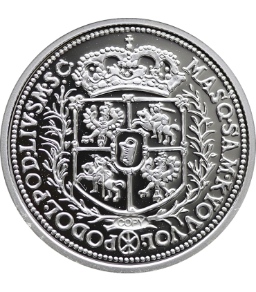 Replika talar koronny Jan III Sobieski, srebro Ag999, 15,5g