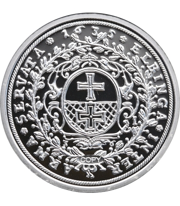 Replika talar Władysława IV Wazy 1635 Elbląg, srebro Ag999, 15,5g