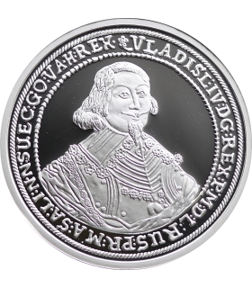 Replika talar Władysława IV Wazy 1635 Elbląg, srebro Ag999, 15,5g