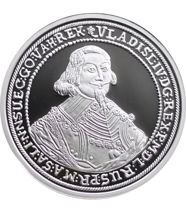 Replika talar Władysława IV Wazy 1635 Elbląg, srebro Ag999, 15,5g