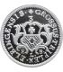 Replika trojak Elbląg 1763 August III Sas, srebro Ag999, 15,5g