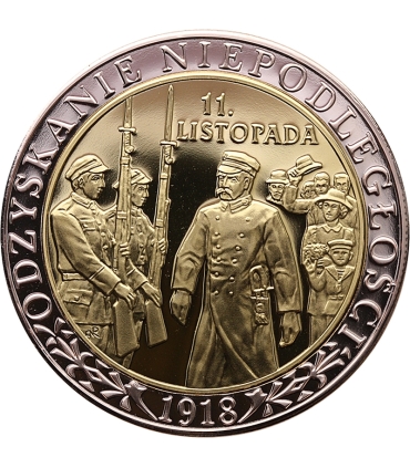 Medal Odzyskanie Niepodległości 11 Listopada 1918, platerowany