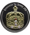 Medal Korona Ludwika XV, Europejskie korony, posrebrzany i złocony, 40 mm, certyfikat