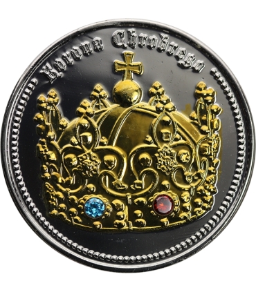 Medal Korona Bolesława Chrobrego, Europejskie korony, posrebrzany i złocony, 40 mm, certyfikat