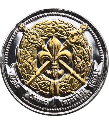 Medal Korona Bolesława Chrobrego, Europejskie korony, posrebrzany i złocony, 40 mm, certyfikat