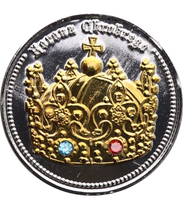 Medal Korona Bolesława Chrobrego, Europejskie korony, posrebrzany i złocony, 40 mm, certyfikat