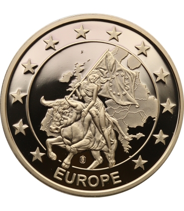 Medal Europa i Euro 2002, Kolekcja Euro, bimetal, 35 mm, certyfikat