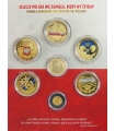Symbole narodowe Rzeczypospolitej Polskiej 1 x złoto Au585 + 6 szt. x platerowany mosiądz