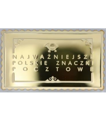 Zestaw 6 medali Najważniejsze polskie znaczki pocztowe