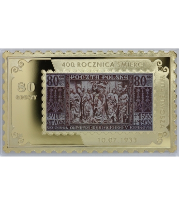 Zestaw 6 medali Najważniejsze polskie znaczki pocztowe