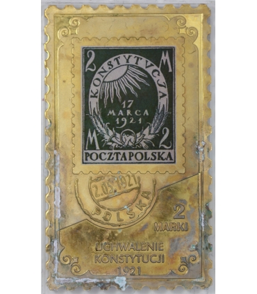 Zestaw 6 medali Najważniejsze polskie znaczki pocztowe