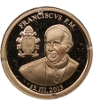 Medal Watykan Papież Franciszek 2013, złoto Au 585, 0,5 g, certyfikat