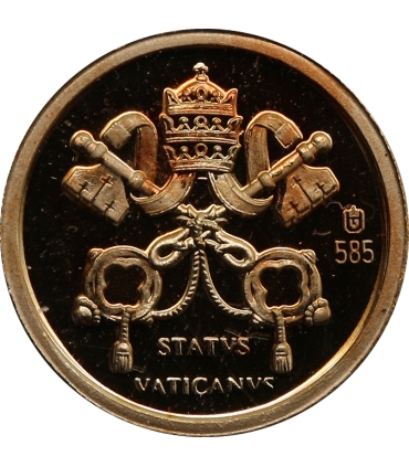 Medal Watykan Papież Jan XXIII – Watykan, złoto Au 585, 0,5 g, certyfikat