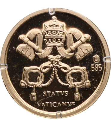 Medal Watykan Papież Pius XII – złoto Au 585, 0,5 g, certyfikat