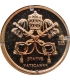 Medal Watykan Papież Pius XI – złoto Au 585, 0,5 g, certyfikat