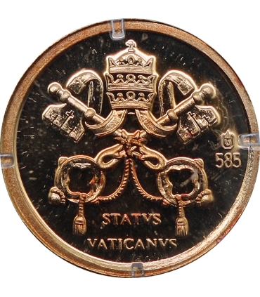 Medal Watykan Papież Pius XI – złoto Au 585, 0,5 g, certyfikat