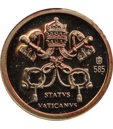 Medal Watykan Papież Benedykt XVI – złoto 585 Au, 0,5 g, certyfikat