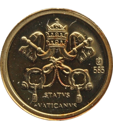Medal Watykan Papież Jan Paweł II – złoto Au 585, 0,5 g, certyfikat