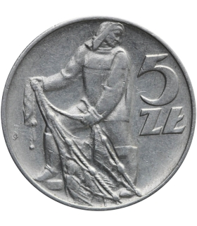 5 zł, Rybak, 1959, stan 2+