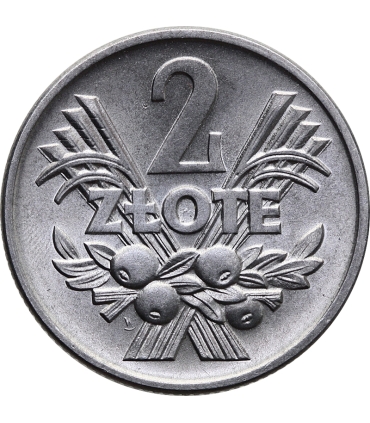 2 zł, Jagody, 1960, 1/1-, piękny zegarowy połysk