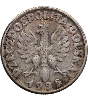 2 zł Żniwiarka 1925 bez kropki,  stan 3-