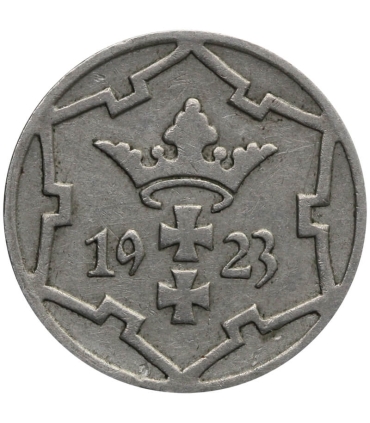 Wolne Miasto Gdańsk, 1928, 5 fenigów, stan 3